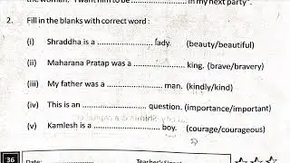 Adjectives||Describing Words||Worksheet of Adjectives