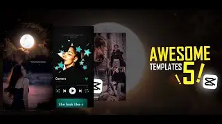 5 awesome capcut trending templates / trending reel video editing tutorial