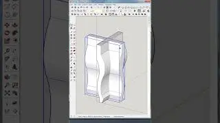 what can sketchup do using solid tools-intersect #woodworking #sketchup #shorts