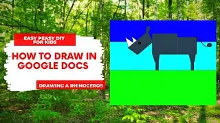 How To Draw A Rhinoceros | Drawing with shapes in Google Docs