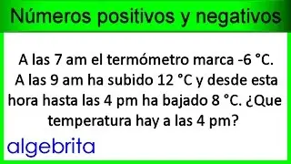 Variación de temperaturas con el tiempo Números positivos y negativos 181