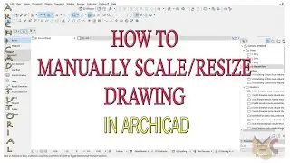 HOW TO IMPORT AND RESIZE/SCALE DRAWING IN ARCHICAD #scale #resize #archicad #graphisoft