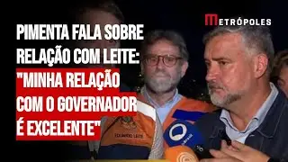 Pimenta fala sobre relação com Leite: 