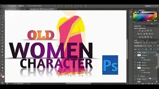 How to create old Indian women character in photoshop | Character animation in Hindi | Part-1