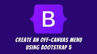 How to create an off-canvas menu using Bootstrap 5