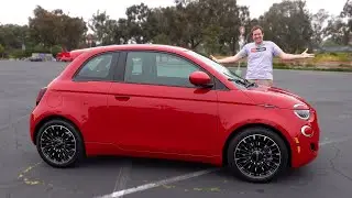 Fiat 500e 2024 года -  дешёвый и обаятельный