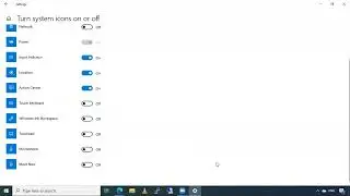 How to hide icons from taskbar | change icon size in windows | 10 features and settings