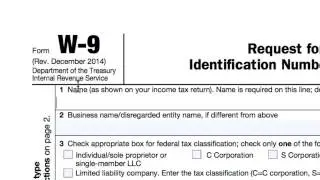 How to Complete an IRS W-9 Form