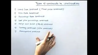 Types of Construction Contracts | With Pros & Cons |