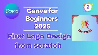 canva beginner tutorial course | Logo Design from Scratch using elements , text effects (Hindi/Urdu)
