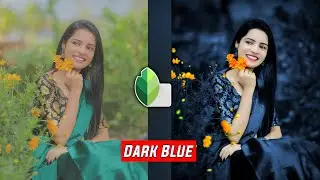 New Snapseed Dark Blue Effect Photo Editing Trick|Amazing Background Colour Change Trick-Edit School