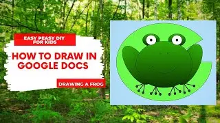How To Draw on Google Docs | Drawing a frog with shapes