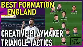 PES2021 Best Formation | England | Creative Playmaker Triangle Tactics