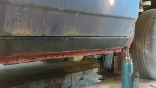 Поставил двери глянуть зазоры перед сваркой порога ВАЗ-2109, день 14, что получается?