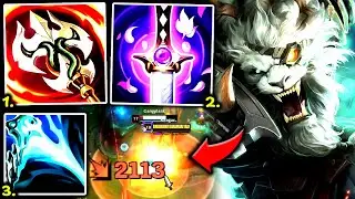 RENGAR TOP BUT MY (Q) LOOKS LIKE A GLITCH (TONS OF DAMAGE) - S13 Rengar TOP Gameplay Guide