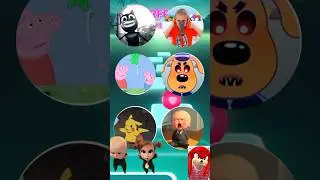 Cartoon Cat, Vlad and Niki, Peppa Pig, Sheriff Labrador Exe, Pikachu, Baby Boss Tiles Hop 325