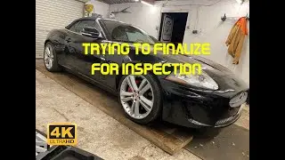 Rebuilding a wrecked Jaguar XK 5.0 Porfolio trying to get her ready for inspection