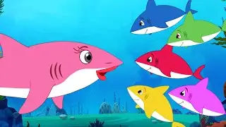 Five Little Sharks | Baby Shark | FunForKidsTV - Nursery Rhymes & Baby Songs