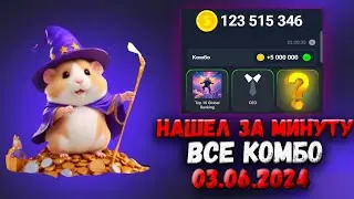 Хамстер Комбат комбо карты 3 июня! Combo Hamster Kombat