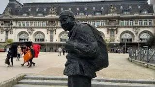 2024.11.11 第一次世界大战结束纪念日 探寻中国劳工旅 巴黎里昂车站雕像