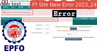 Exception occured while claim processing.