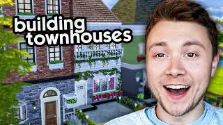 Building row apartments for The Sims 4 For Rent