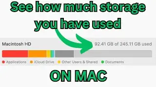 How to check your storage capacity on MacBook How much storage you have used on your MacBook