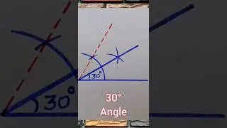 How to Construct 30 degree angle with compass | 