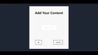 Simple Modal with React Hooks and Tailwindcss