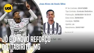 EX-CORINTHIANS E ATLÉTICO-MG, JÔ ACERTA COM O ITABIRITO, TIME DA ELITE DO FUTEBOL MINEIRO