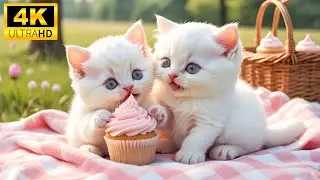 Baby Animals 4K - Beautiful Baby Animals Of The Earth With Relaxing Music (Colorfully Dynamic)