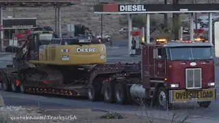 Truck Spotting Arizona USA | Oversize Load Cabover Peterbilt | Freightliner Kenworth & other Trucks