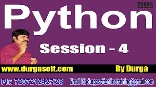 Python Programming Online Training by Durga Sir On 11-09-2018 @ 6PM