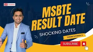 MSBTE Result Winter 2023 Date | Toshib Tutorial's