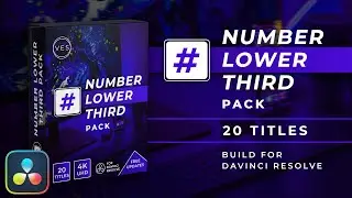 Number Lower Third Pack for Davinci Resolve