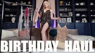 Pick My Birthday Look! GLITTER Dress And Bikini Haul! I Holly Wolf