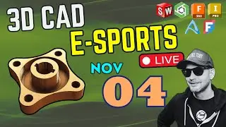 Model Monday LIVE - 1 PM  - NOV 4th - Speedmodeling 3DCAD esports - CAD vs CAD