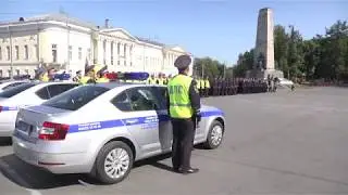 Гарнизонный развод  к 74-летию УМВД