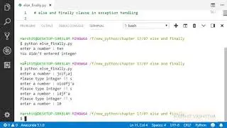 Else finally with try except : Python tutorial 208