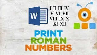 How to Print Roman Numbers in Word 2019 | How to Type Roman Numbers in Word 2019