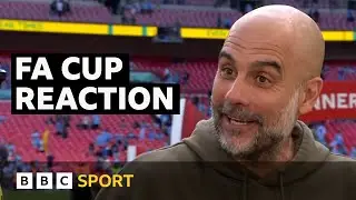 Guardiola, Stones and Grealish on FA Cup Final win | BBC Sport