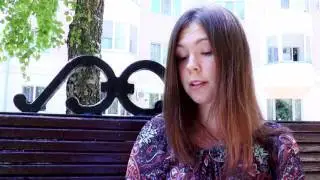 Анна Ютченко читає вірш