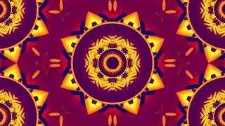 Abstract Mandala Art Background Video 4k VJ LOOP NEON Color Compilation Tunnel Calm Visual ASMR