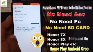 Huawei & Honor Latest FRP Bypass Method Without Youtube | No Need Acc No Sd Card | 100% Done