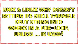 Why doesnt setting IFS shell variable split string into words in a for-loop, unless $(echo ...)...