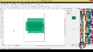 Belajar CoreDraw - Efek Tranparency dengan CorelDraw X4