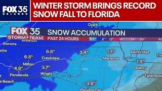 Snow in Florida: Winter storm brings record snow fall to South