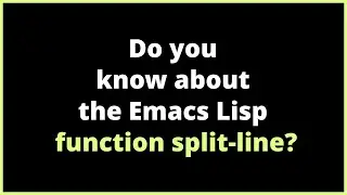 Do you know about the Emacs Lisp function split-line? | back-to-indentation, split-line