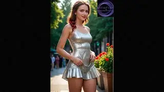 Stunning Models Cute Summer Sundresses & Lingerie In The Park. AI ART LookBook #214