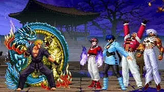 [KOF Mugen] Mr.Karate 2nd Vs Orochi Team